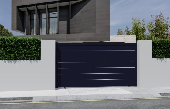 Portail aluminium coulissant ALVA sur-mesure