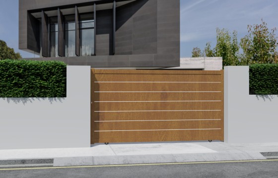 Portail aluminium coulissant ALVA sur-mesure