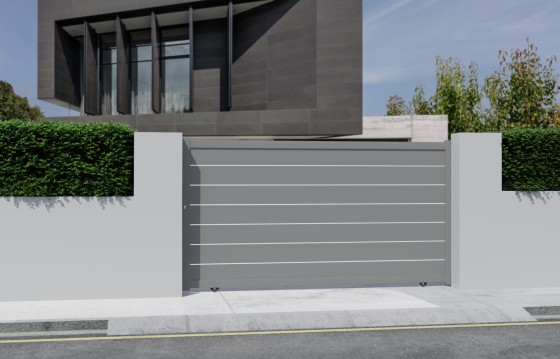 Portail aluminium coulissant ALVA sur-mesure