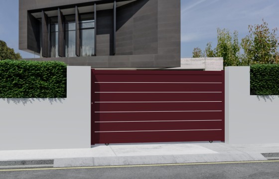 Portail aluminium coulissant ALVA sur-mesure