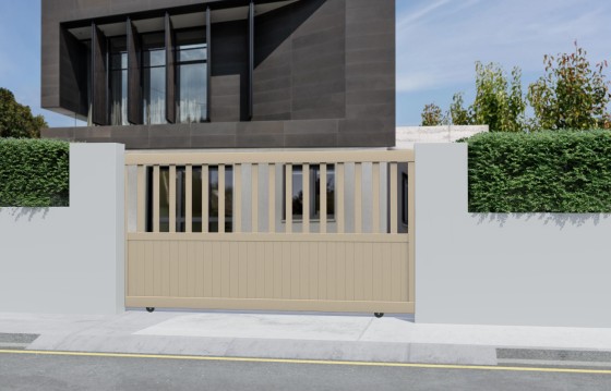 Portail aluminium coulissant BRANCA sur-mesure