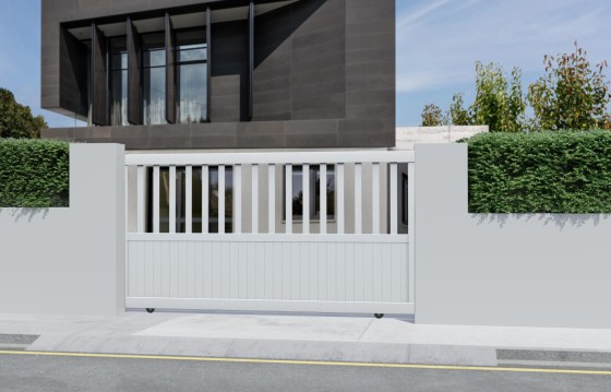 Portail aluminium coulissant BRANCA sur-mesure