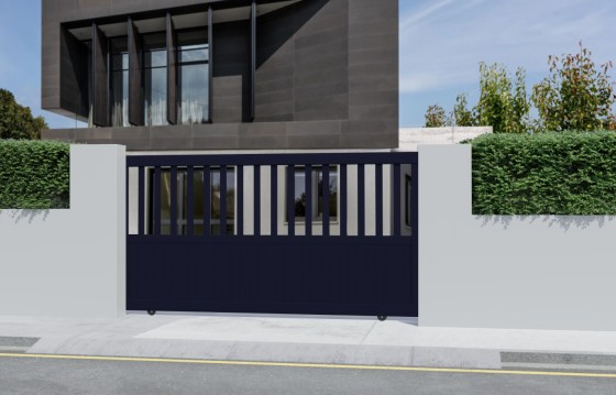 Portail aluminium coulissant BRANCA sur-mesure