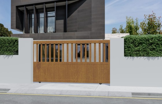 Portail aluminium coulissant BRANCA sur-mesure