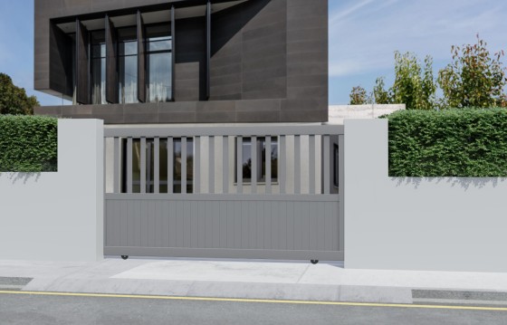 Portail aluminium coulissant BRANCA sur-mesure