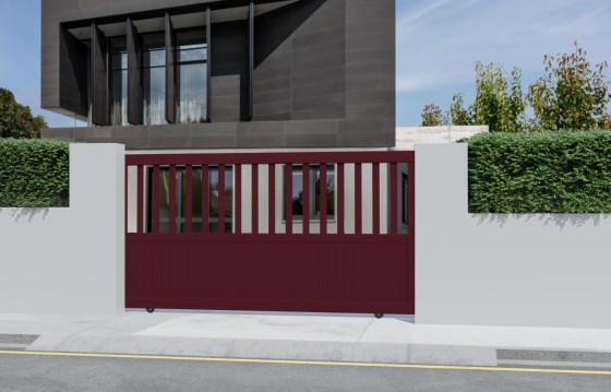 Portail aluminium coulissant BRANCA sur-mesure