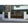 Portail aluminium battant BRANCA sur-mesure