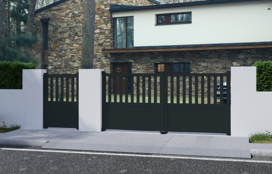Portail aluminium battant BRANCA...