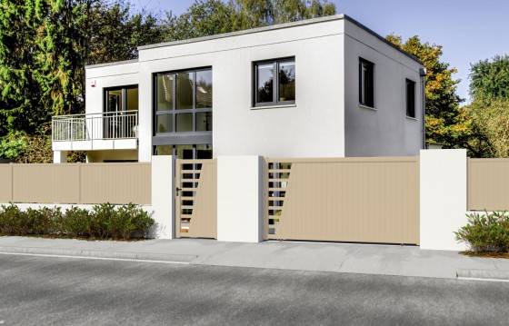 Portail aluminium coulissant JULIA sur-mesure
