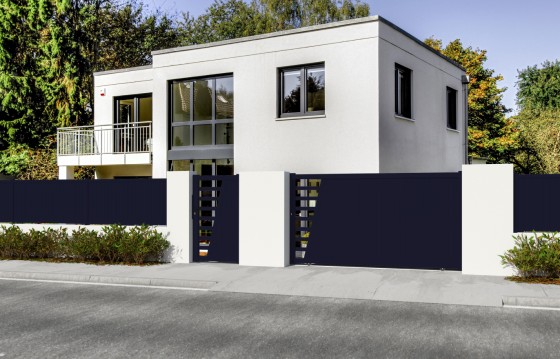 Portail aluminium coulissant JULIA sur-mesure