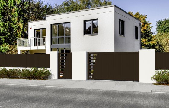 Portail aluminium coulissant JULIA sur-mesure