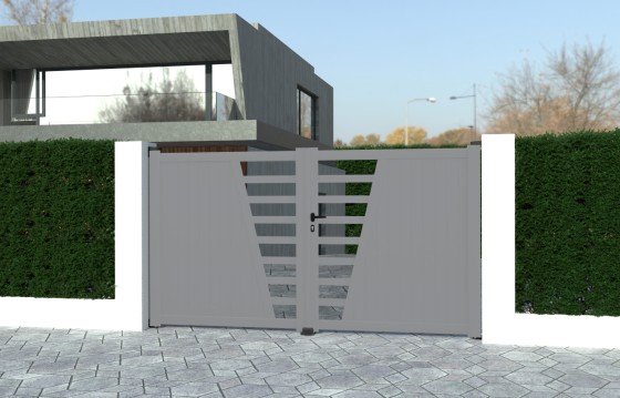 Portail aluminium battant JULIA sur-mesure