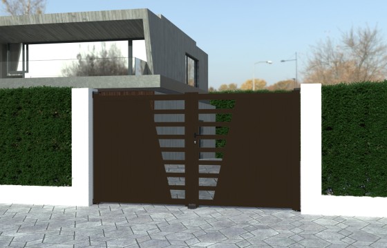 Portail aluminium battant JULIA sur-mesure