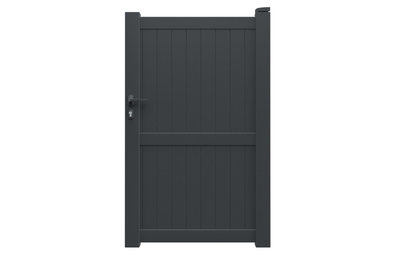 Portillon aluminium LIDIA standard 1m Gris