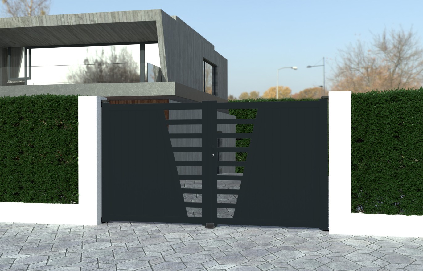 Portail aluminium battant JULIA sur-mesure