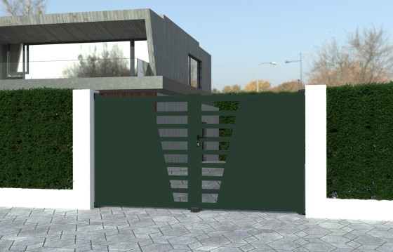 Portail aluminium battant JULIA sur-mesure