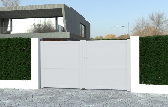 Portail aluminium battant LIDIA sur-mesure