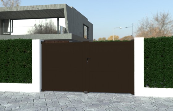 Portail aluminium battant LIDIA sur-mesure