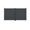 Portail aluminium battant ALVA standard 3m Gris