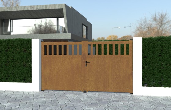 Portail aluminium battant VILMA sur-mesure