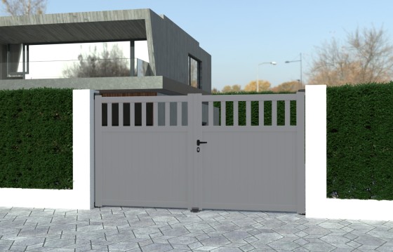 Portail aluminium battant VILMA sur-mesure