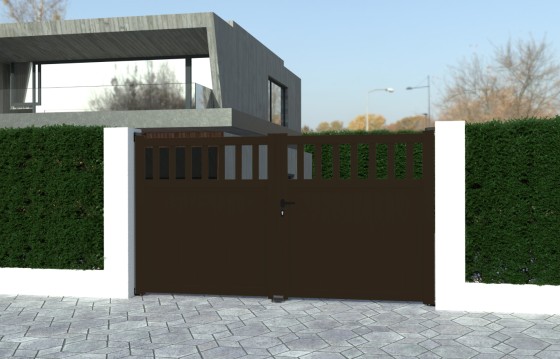 Portail aluminium battant VILMA sur-mesure