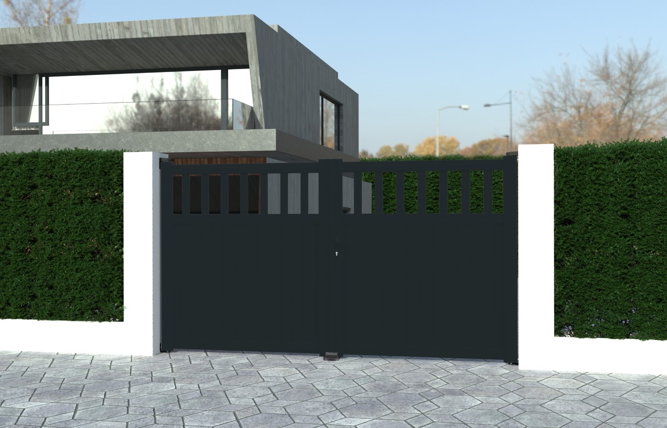Portail aluminium battant VILMA sur-mesure