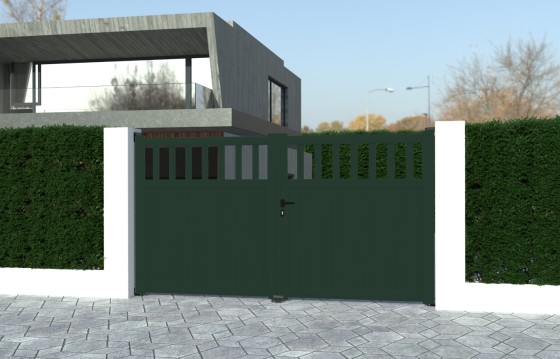 Portail aluminium battant VILMA sur-mesure