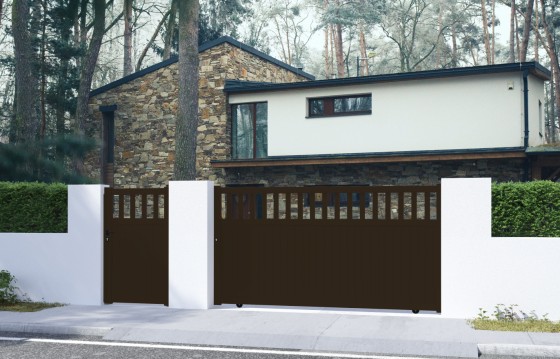 Portail aluminium coulissant VILMA sur-mesure