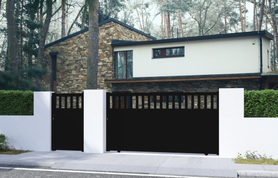 Portail aluminium coulissant VILMA sur-mesure