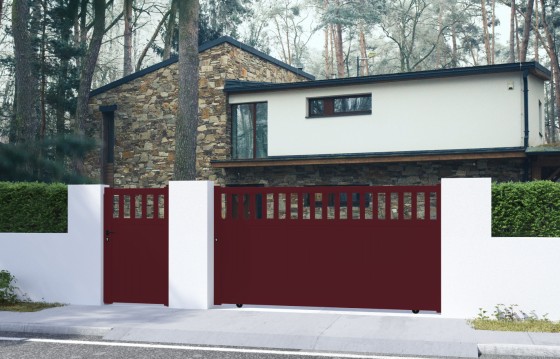 Portail aluminium coulissant VILMA sur-mesure