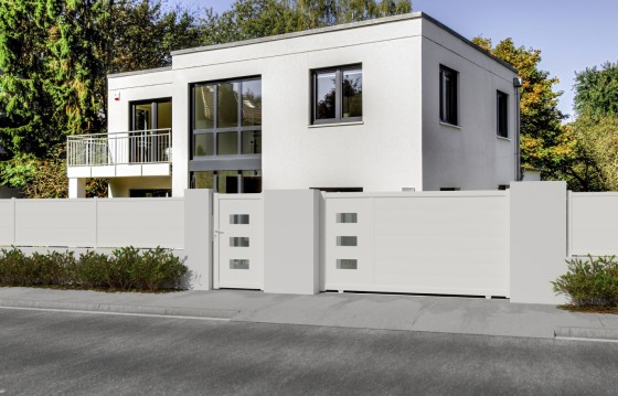 Portail aluminium coulissant DANA sur-mesure