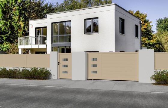 Portail aluminium coulissant DANA sur-mesure