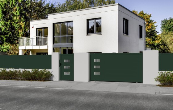 Portail aluminium coulissant DANA sur-mesure