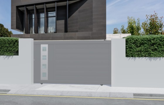 Portail aluminium coulissant MARA sur-mesure