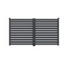 Portail aluminium battant CHANA standard 3,5m Gris
