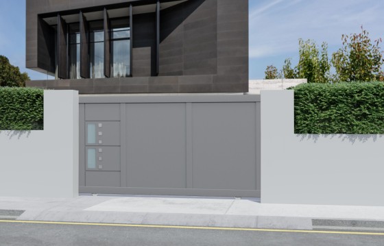Portail aluminium coulissant TANIA sur-mesure