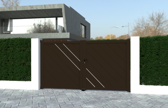 Portail aluminium battant DORA sur-mesure