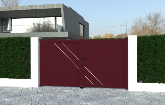 Portail aluminium battant DORA sur-mesure