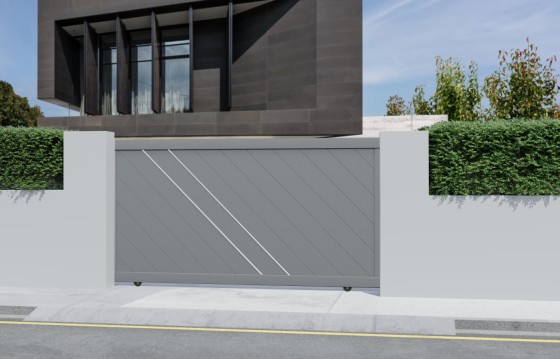 Portail aluminium coulissant DORA sur-mesure