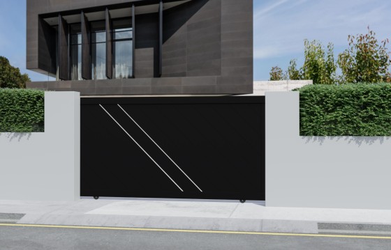 Portail aluminium coulissant DORA sur-mesure