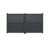 Portail aluminium battant JOANA standard 3m Gris