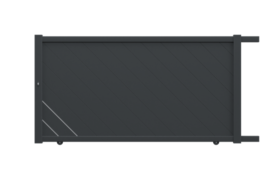 Portail aluminium coulissant ELZA sur-mesure
