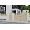 Portail aluminium battant FLORA sur-mesure