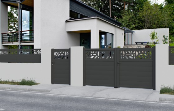 Portail aluminium battant FLORA...