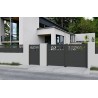 Portail aluminium battant FLORA sur-mesure