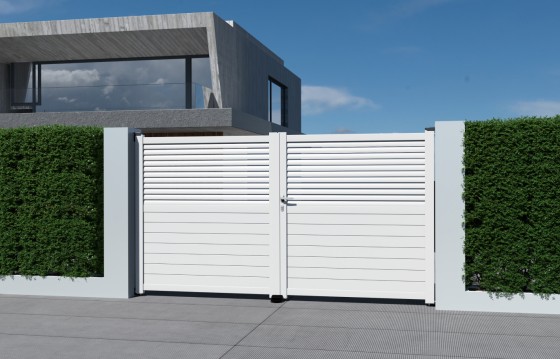 Portail aluminium battant JOANA sur-mesure