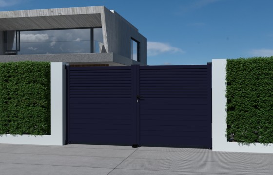 Portail aluminium battant JOANA sur-mesure