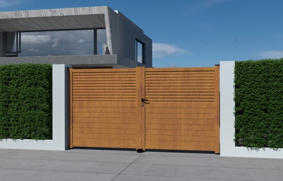 Portail aluminium battant JOANA sur-mesure