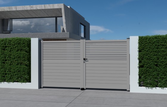 Portail aluminium battant JOANA sur-mesure
